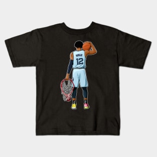 Ja Morant #12 Poses Kids T-Shirt